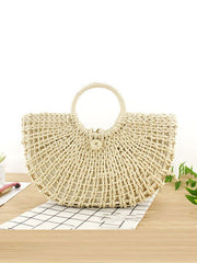 Straw Hollow Casual Handbag