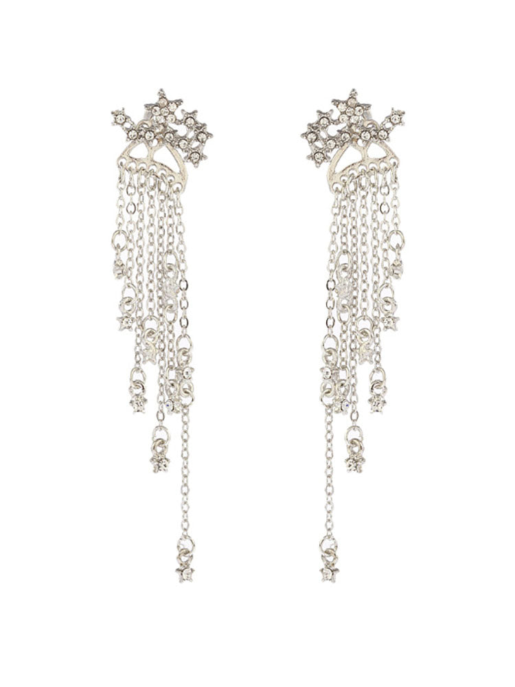 Tassels Star Rhinestones Earrings