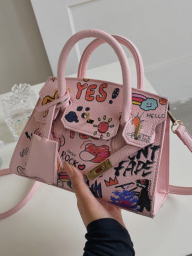 Graffiti Crossbody Handbag