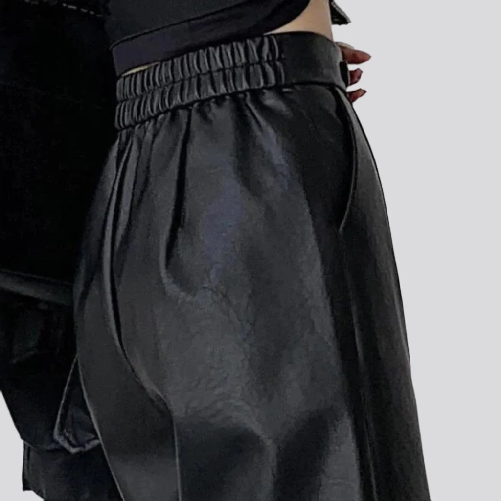 Pantalones vaqueros de mujer con cintura plisada Y2K