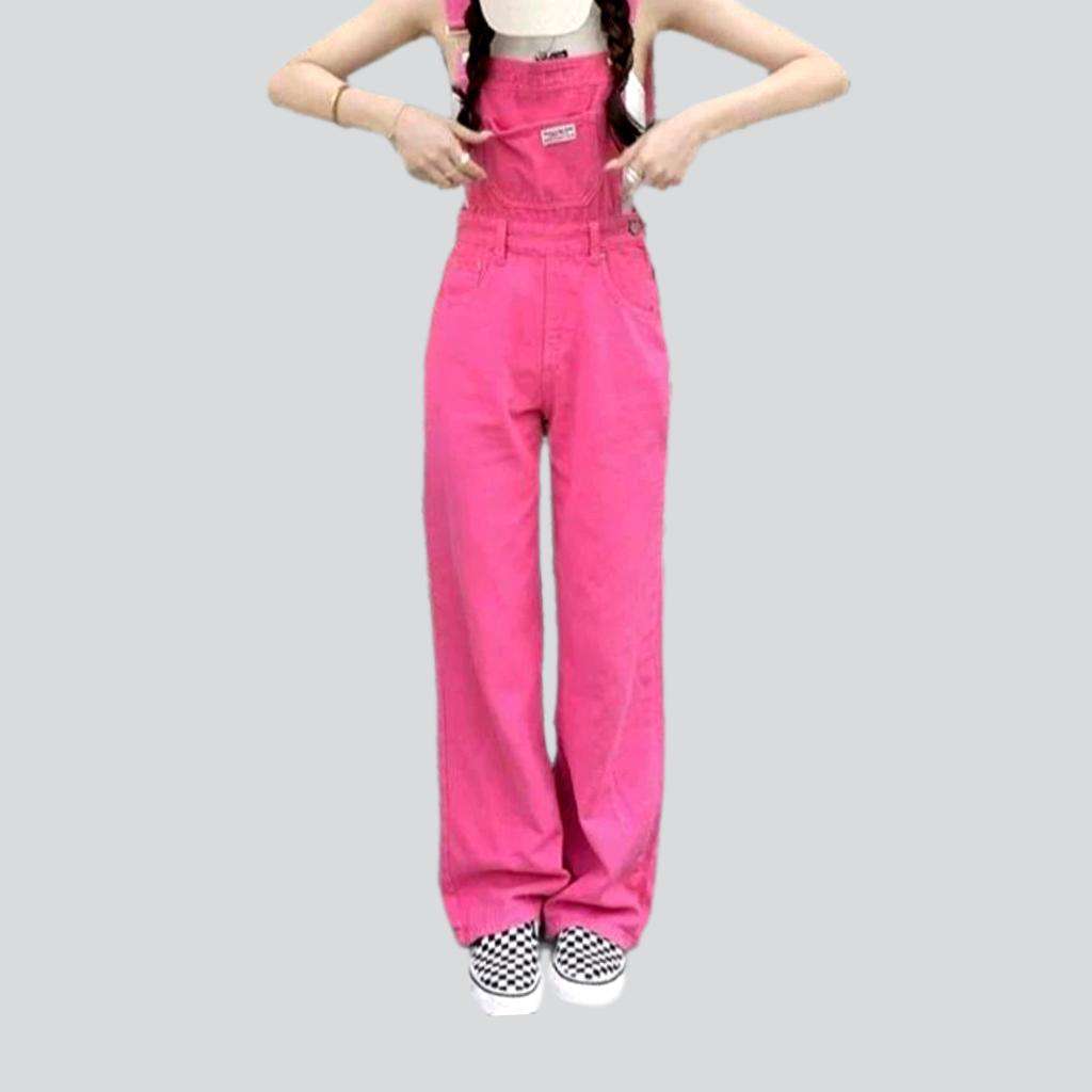 Weit geschnittener Jeans-Jumpsuit für Damen