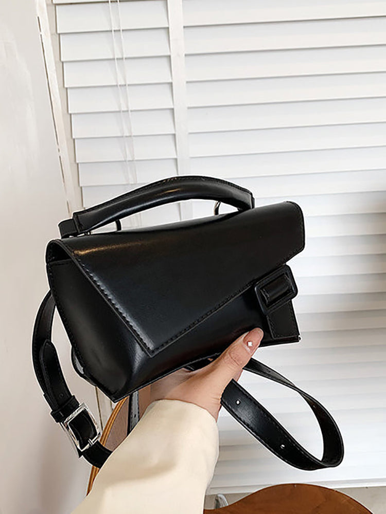 Retro Solid Color Leather Bags