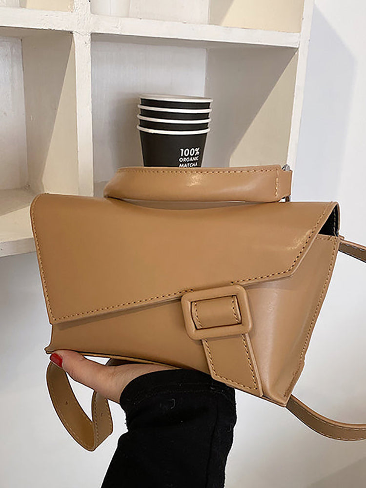 Retro Solid Color Leather Bags