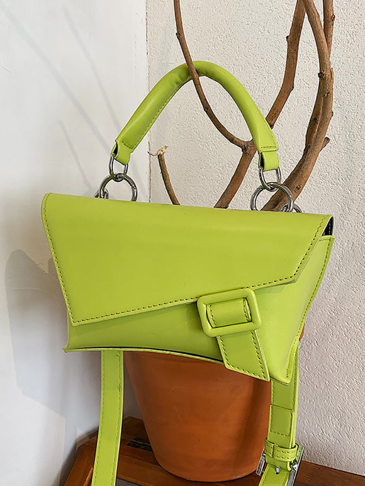 Retro Solid Color Leather Bags
