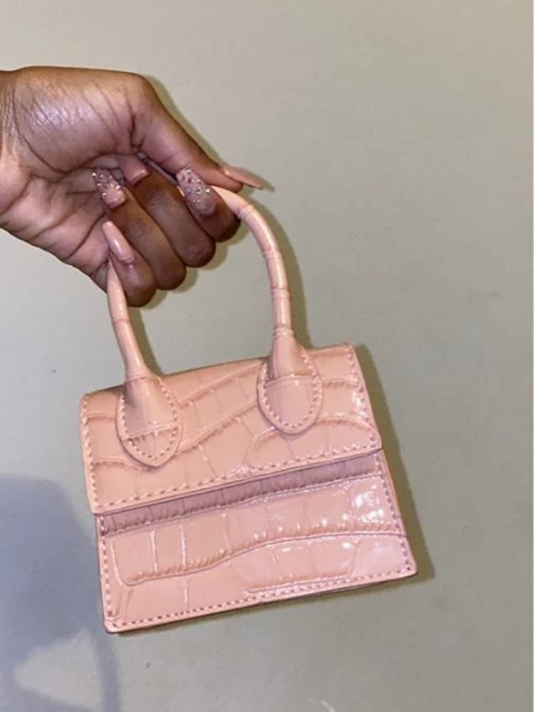 Flap Solid Textured Bag