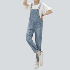 Verwaschener Damen Jeans Overall