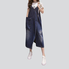 Women's cargo denim dress