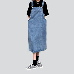 Women's overall dress with suspenders