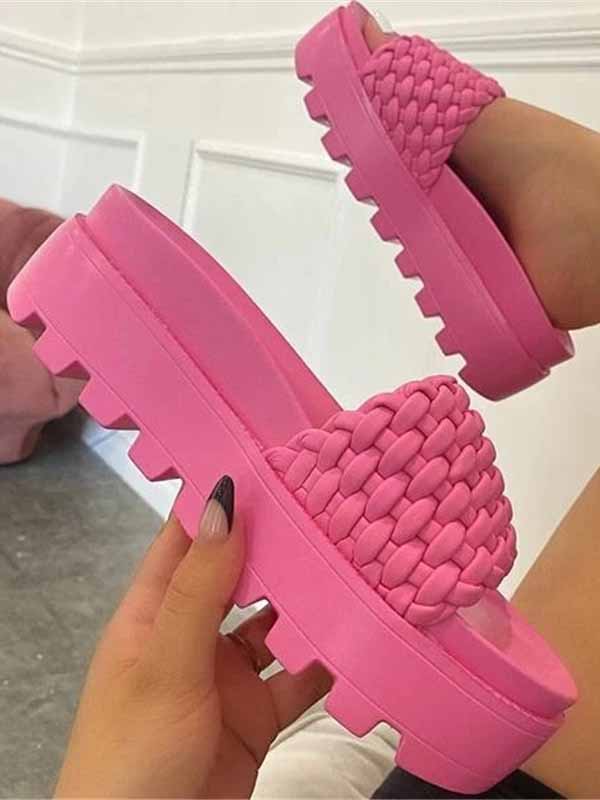 Braided Platform Sandals