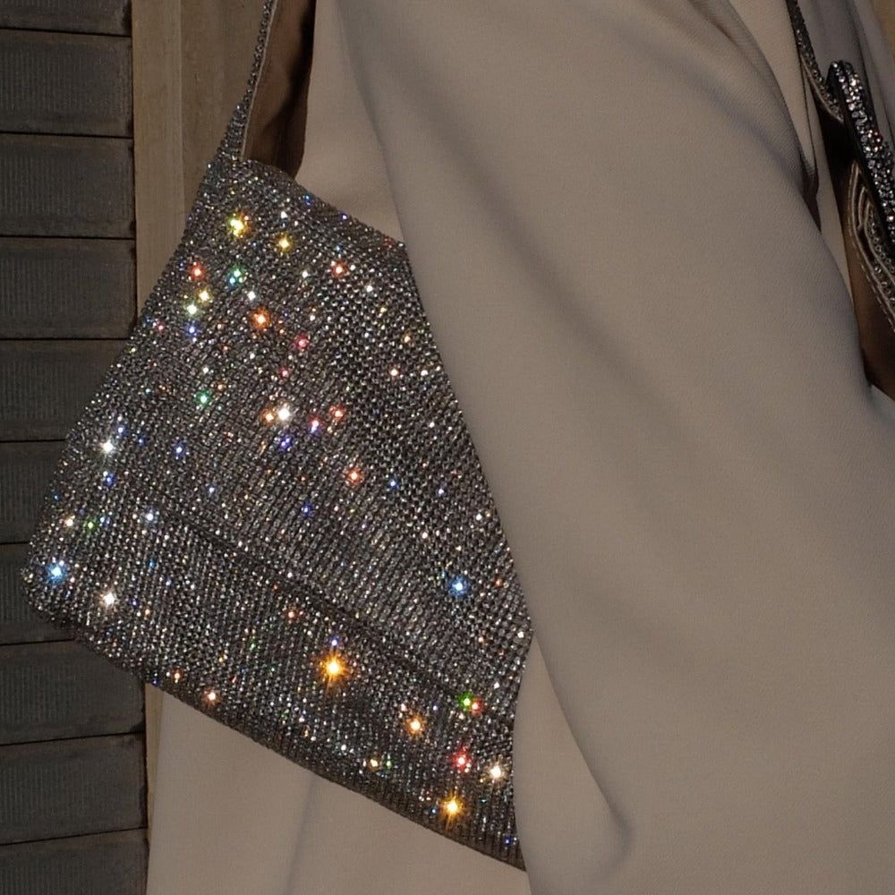 Hot Insight – Schultertasche mit Kristall-Strass