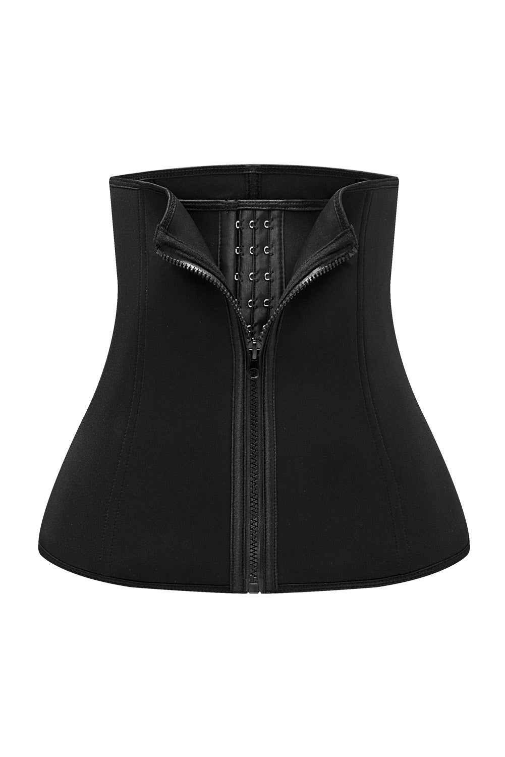 Black Zipper Body Shaper Slimming Waist Trainer