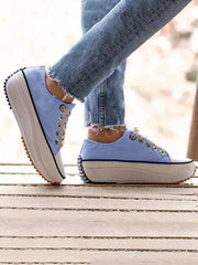 Casual Lace-Up Canvas Sneaker