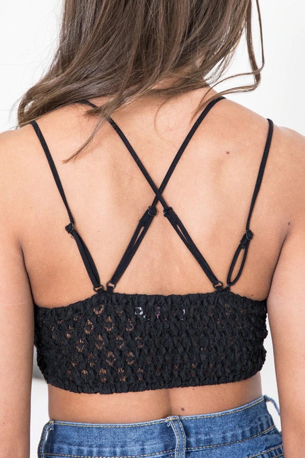 Spitzen-Bralette mit Futter