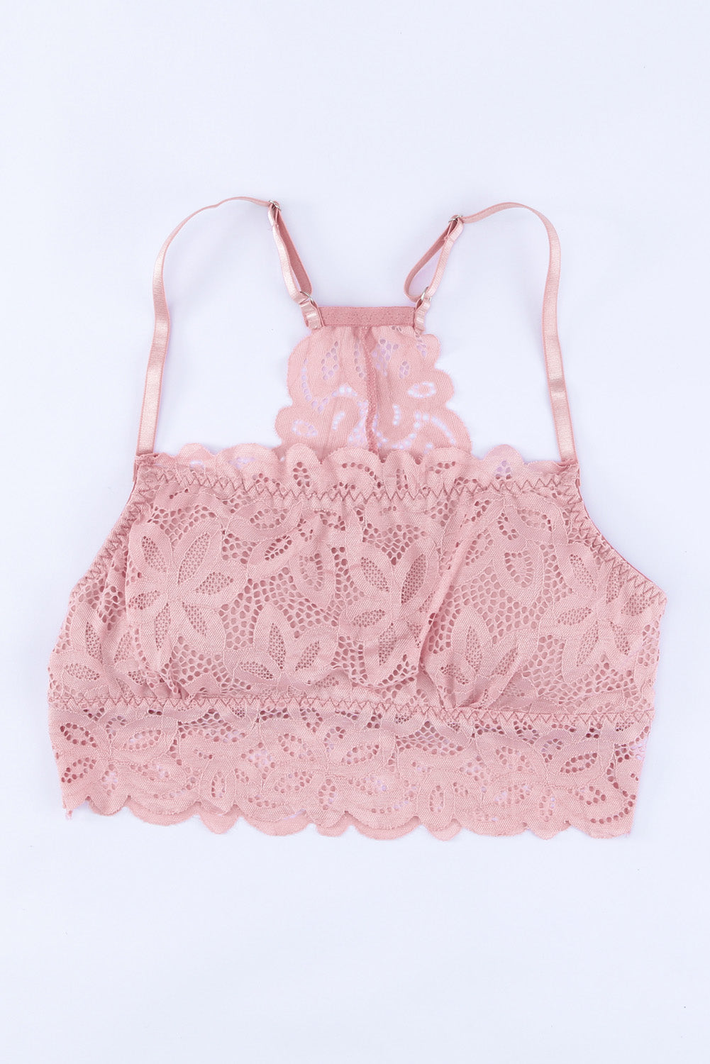 Lace Floral Crochet Spaghetti Strap Bralette