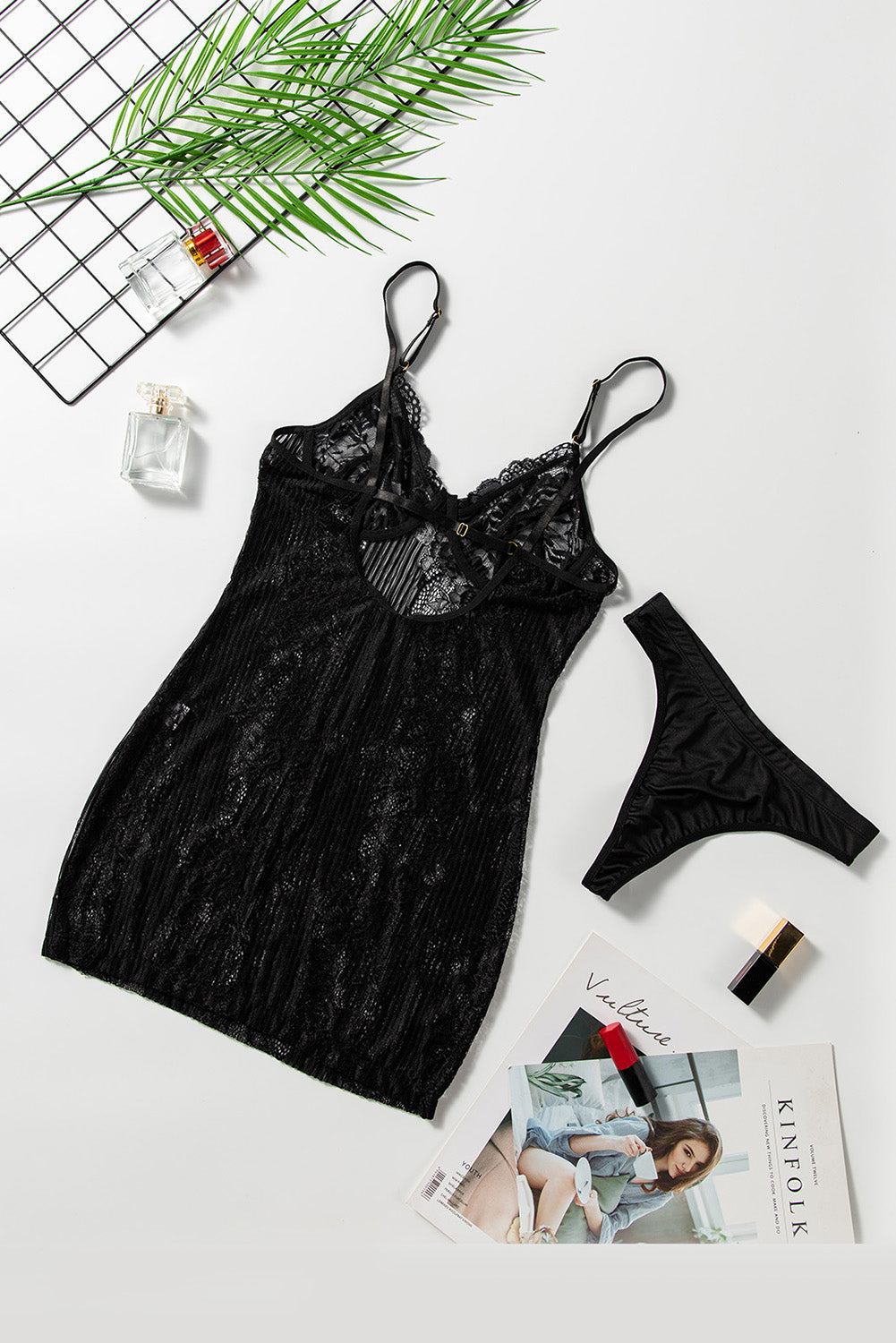 Lace Lingerie Slip Dress