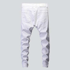 White men's distressed jeans