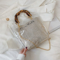 Orbeetle Chain Straw Clear Bag