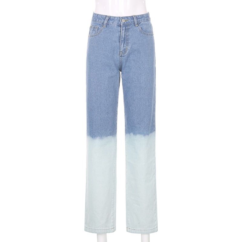 Oasis High Wasted Wide Leg Ombre Jeans