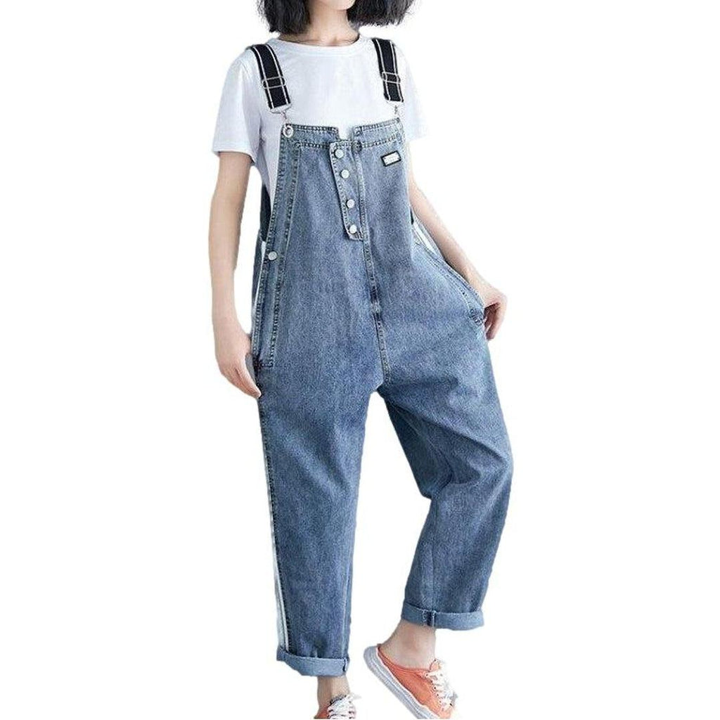 Damen Jeans-Overall mit Bändern