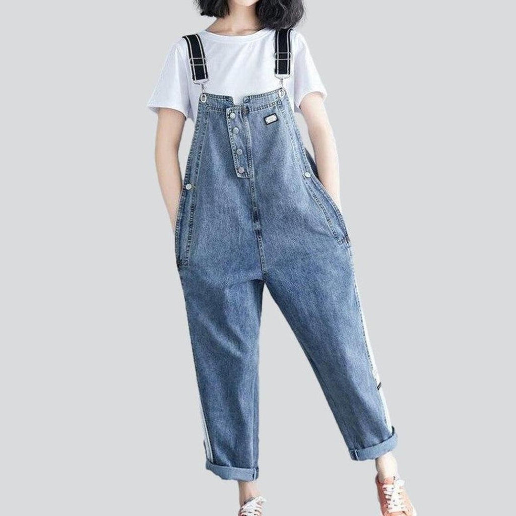 Damen Jeans-Overall mit Bändern