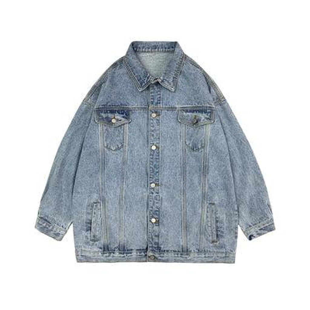 Lange Oversize-Jeansjacke für Damen