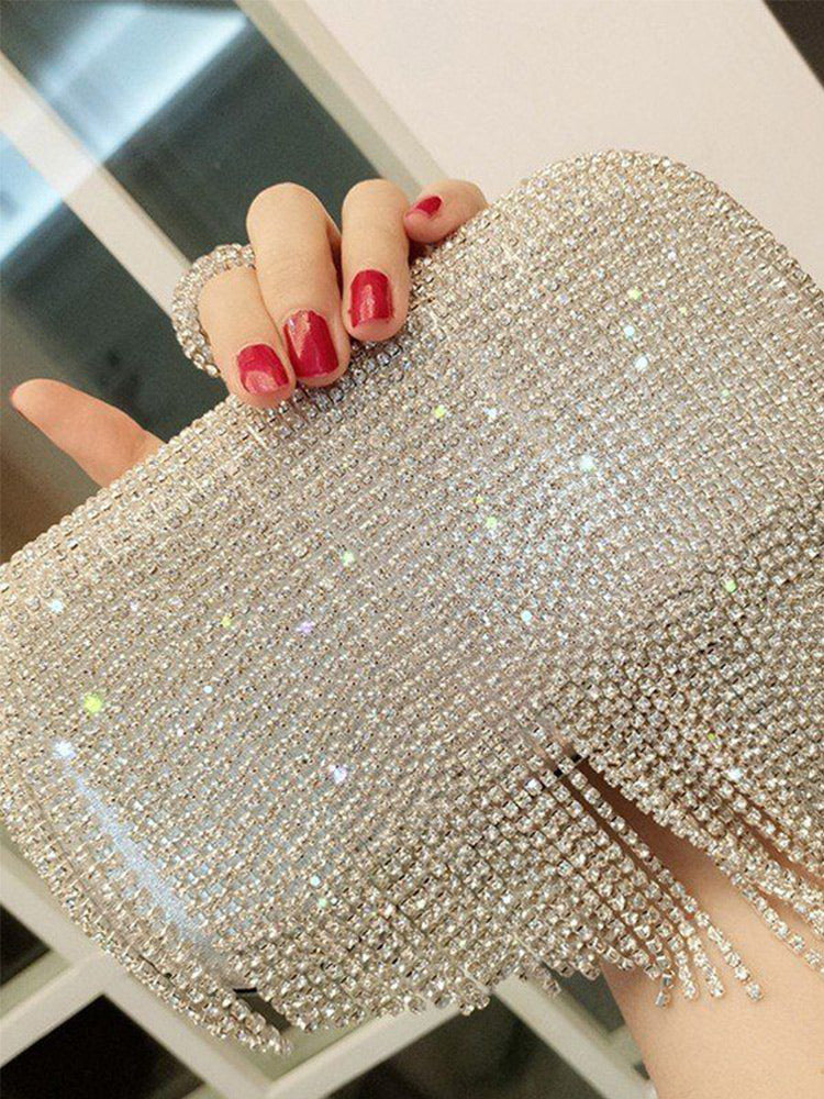 Party-Handtasche mit Strass-Quaste