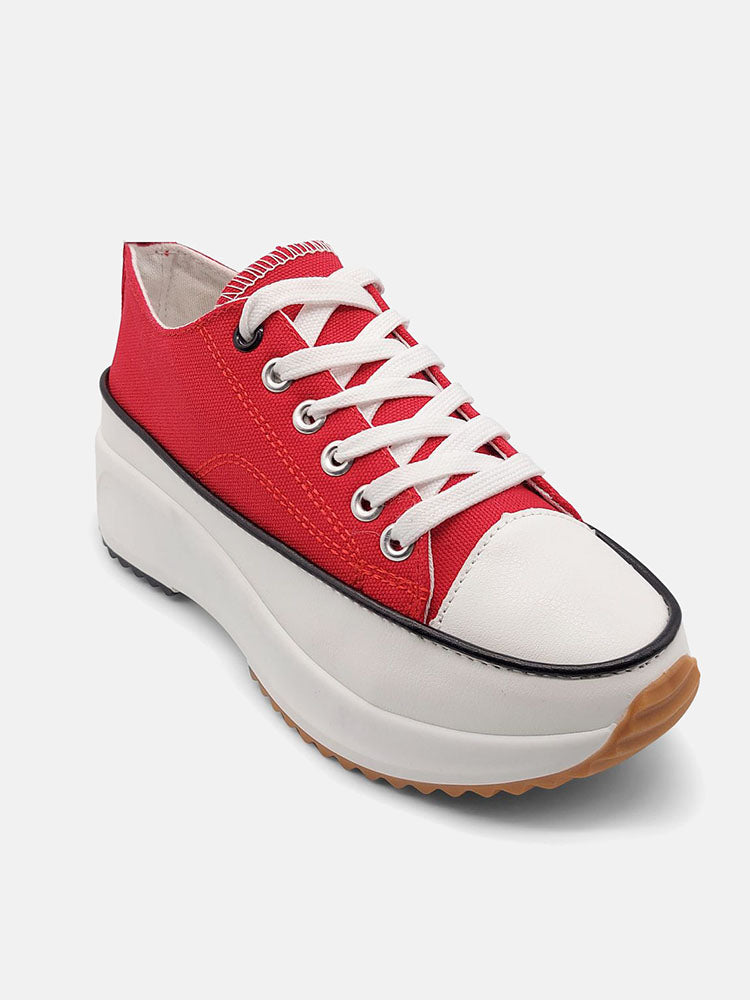 Casual Lace-Up Canvas Sneaker