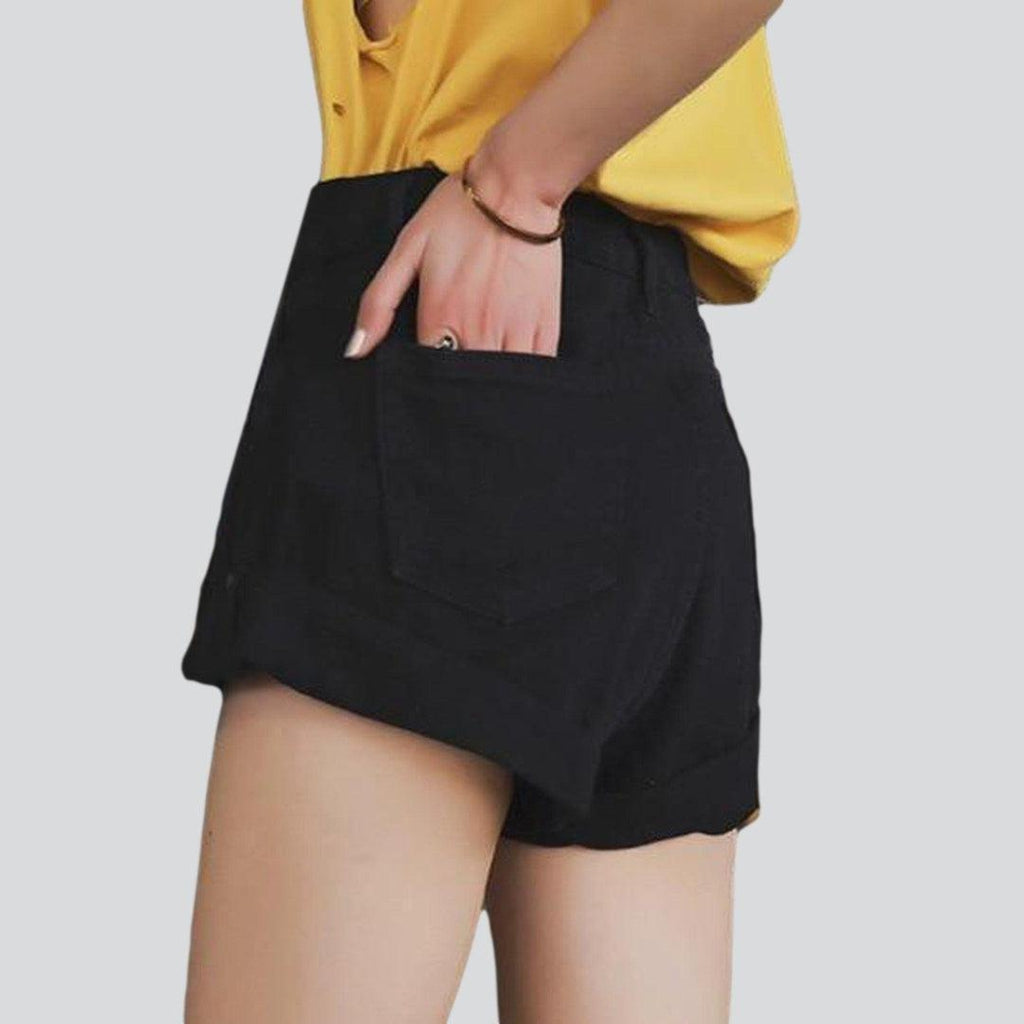 Weite Damen-Jeansshorts