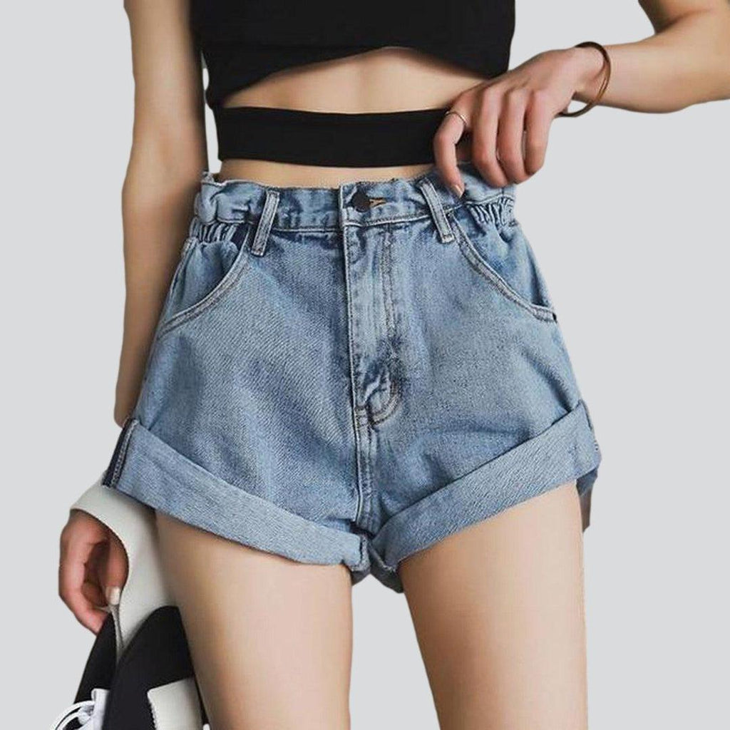 Weite Damen-Jeansshorts