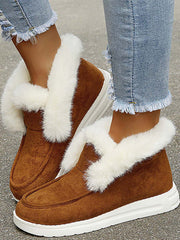 Plush Fur Warm Suede Boots